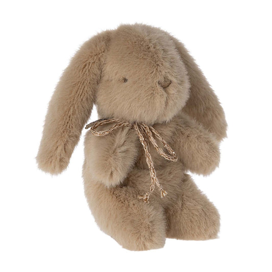 Maileg Bunny Plush - Mini - Cream Peach with Pink Bow