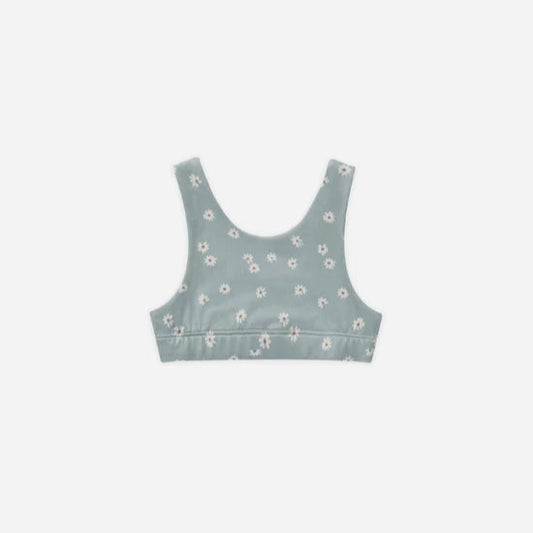 Rylee and Cru Longline Bra - Blue Daisy