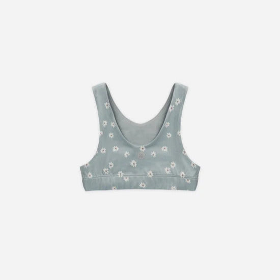 Rylee and Cru Longline Bra - Blue Daisy