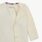 Magnetic Me Organic Cotton Pointelle Footie - Love Lines Tofu