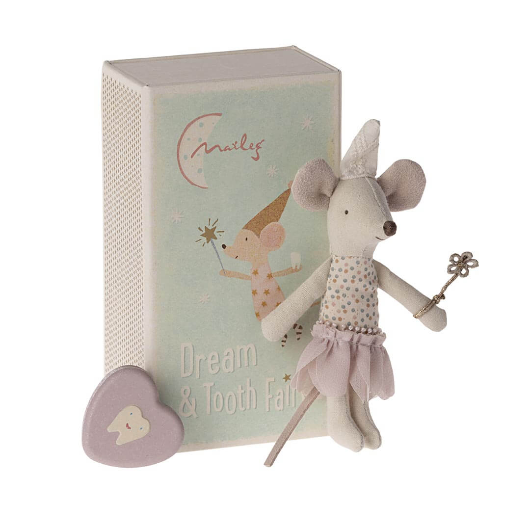 Maileg Tooth Fairy Mouse - Little Sister in Matchbox