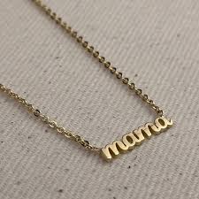 Miel & Gold Mama Necklace 18k Gold Filled
