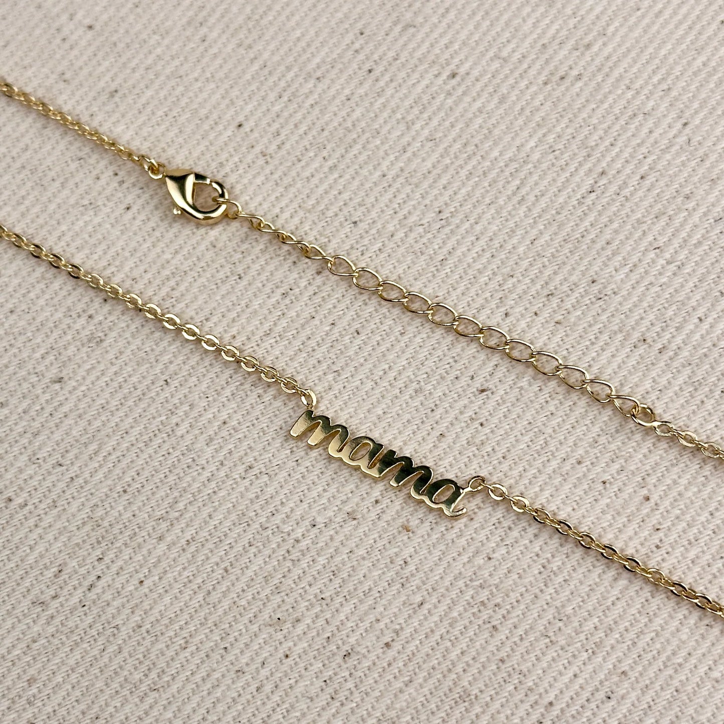 Miel & Gold Mama Necklace 18k Gold Filled