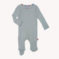 Magnetic Me Organic Cotton Magnetic Footie - Mist Ribbed