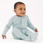 Magnetic Me Organic Cotton Magnetic Footie - Mist Ribbed