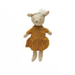 Creative Co-op Cotton Linen Mini Animal Doll