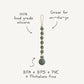 Mushie Silicone Pacifier Clip - Luna - Dried Thyme