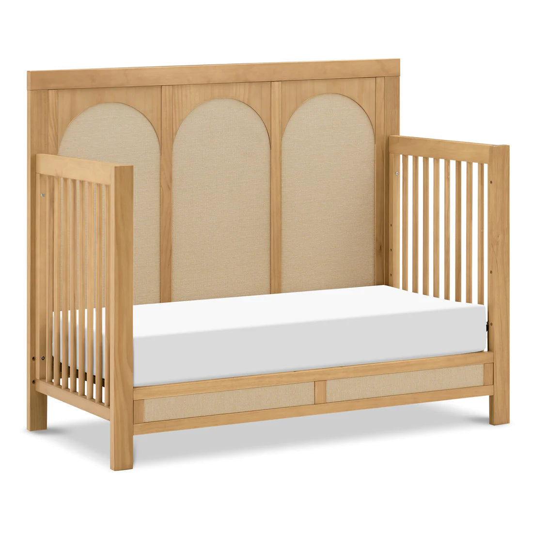 Namesake Eloise 4-in-1 Convertible Crib - Honey and Performance Sand Eco-Weave