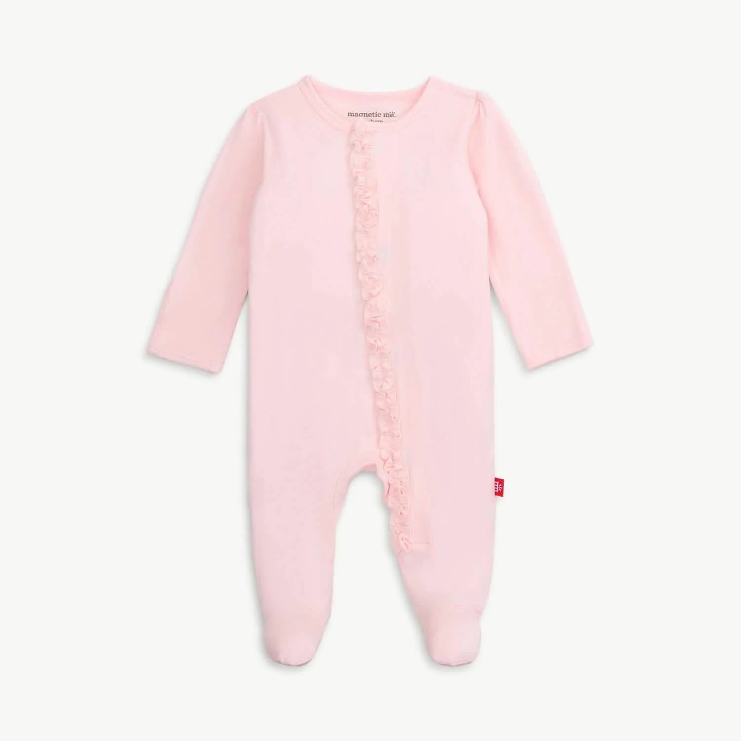 Magnetic Me Modal Magnetic Footie With Ruffle - Pink Dogwood
