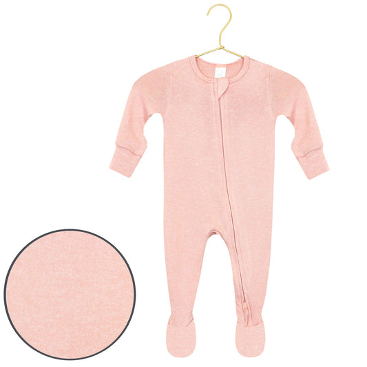 Lou Lou and Company Plush Knit Zipper Footie - Piper