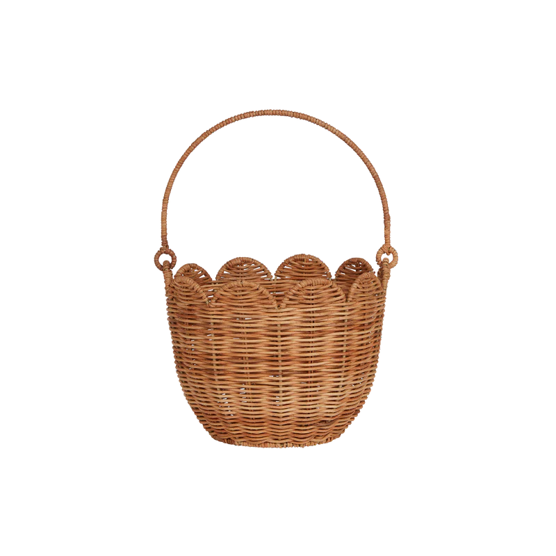Olli Ella Rattan Tulip Carry Basket