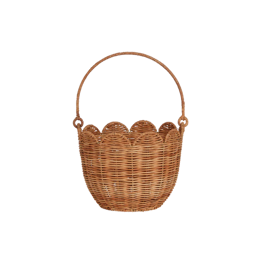 Olli Ella Rattan Tulip Carry Basket