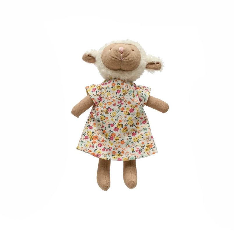 Creative Co-op Cotton Linen Mini Animal Doll
