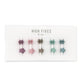 High Fives Mini Flower Hair Claw Clips 1.4cm - Set of 10 - Shiny Cool Tones