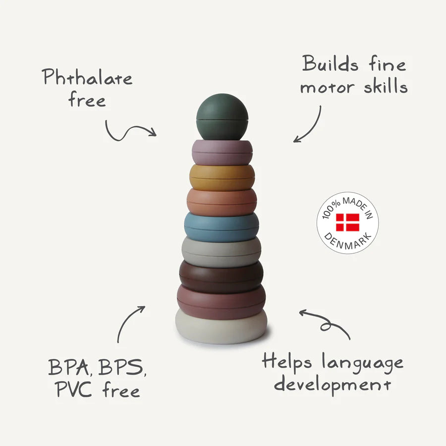 Mushie Stacking Rings Toy