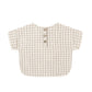 Quincy Mae Woven Boxy Top - Cedar Check