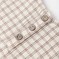 Quincy Mae Woven Boxy Top - Cedar Check