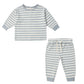 Quincy Mae Cozy Set - Blue Stripe