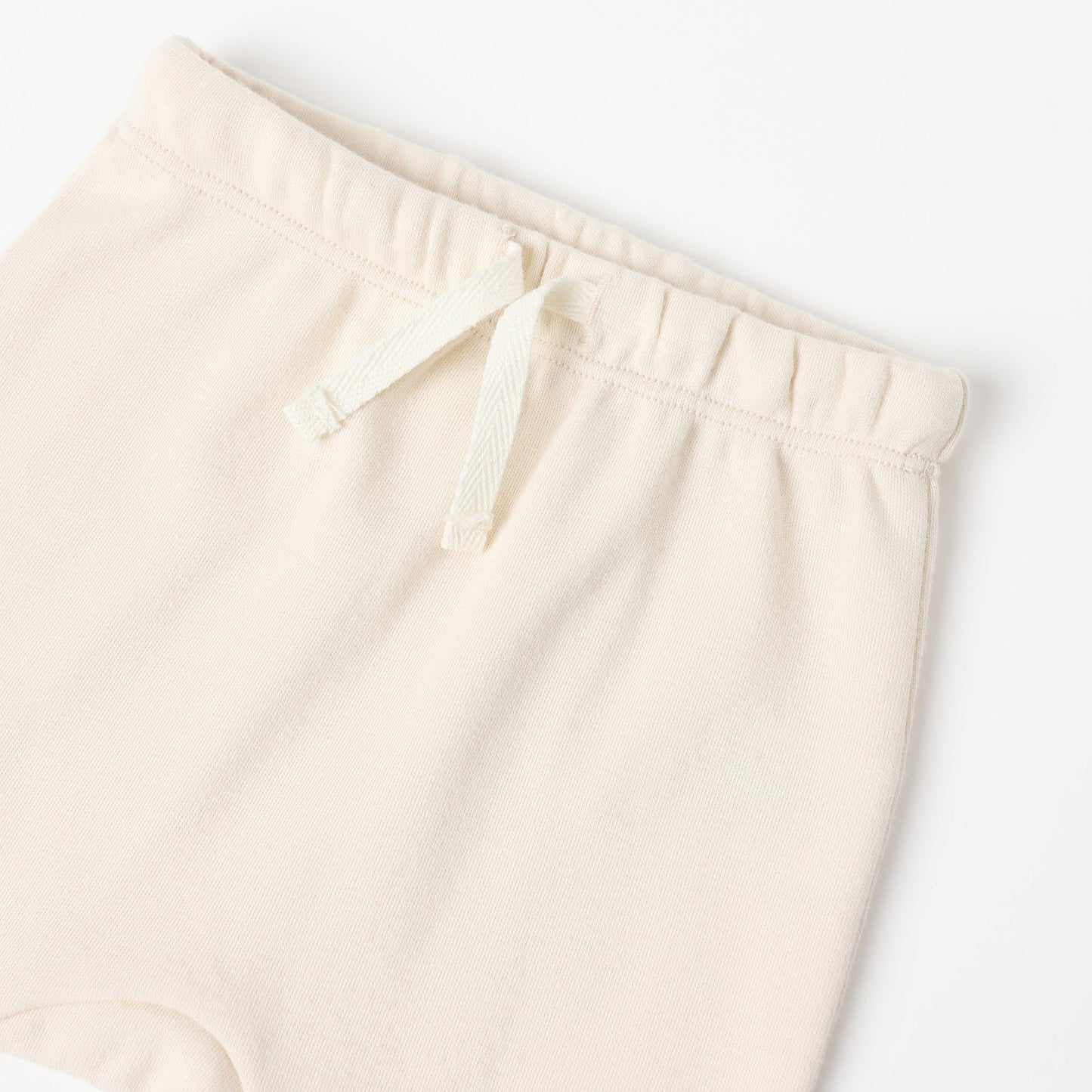 Quincy Mae Wrap Top + Footed Pant Set - Natural