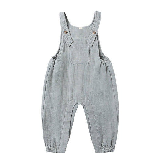 Quincy Mae Baby Overall - Steel Blue