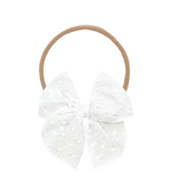 Lou Lou and Company Cloud Muslin Heirloom Bow Headband