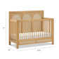 Namesake Eloise 4-in-1 Convertible Crib - Honey and Performance Sand Eco-Weave