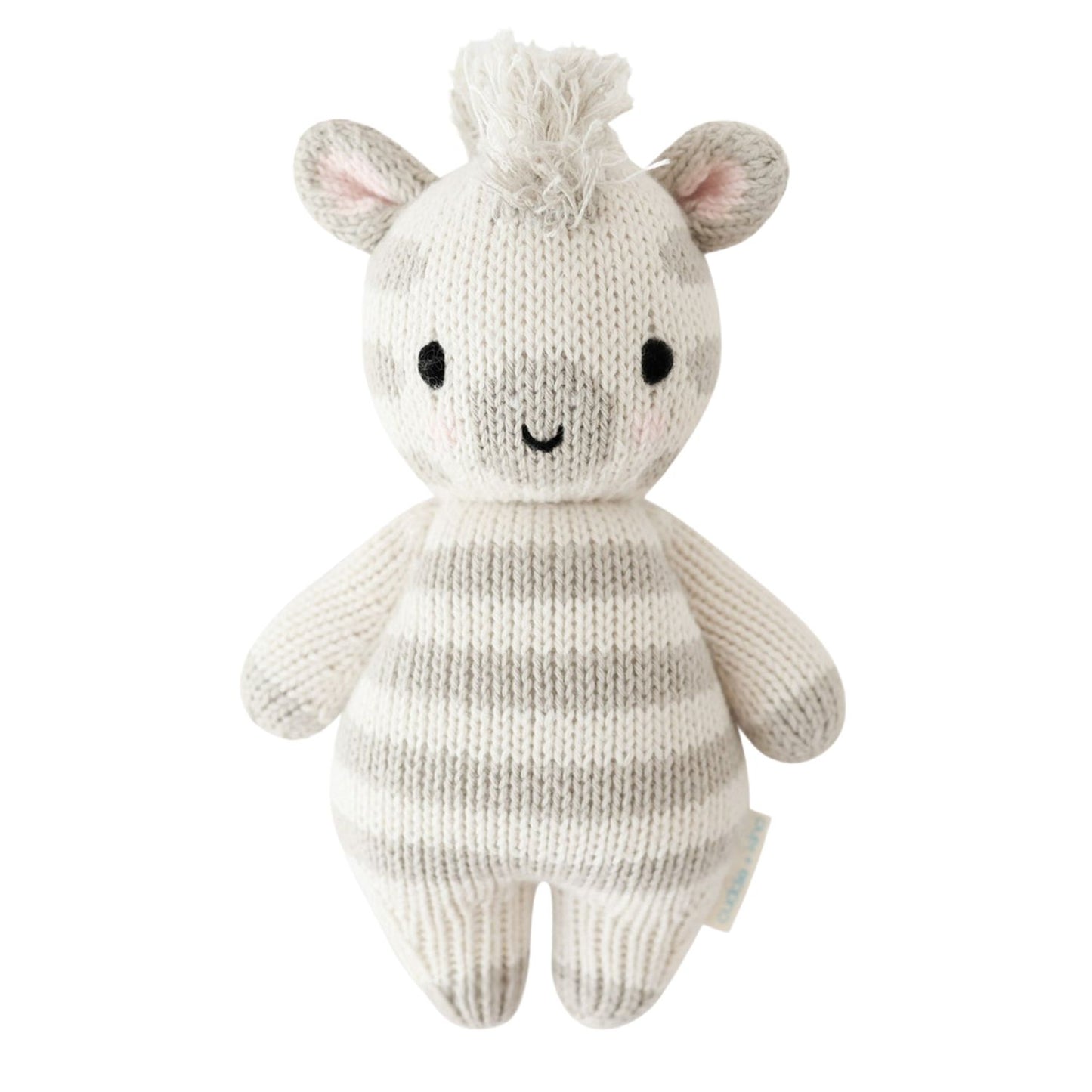Cuddle and Kind Baby Zebra - Gray / Cream