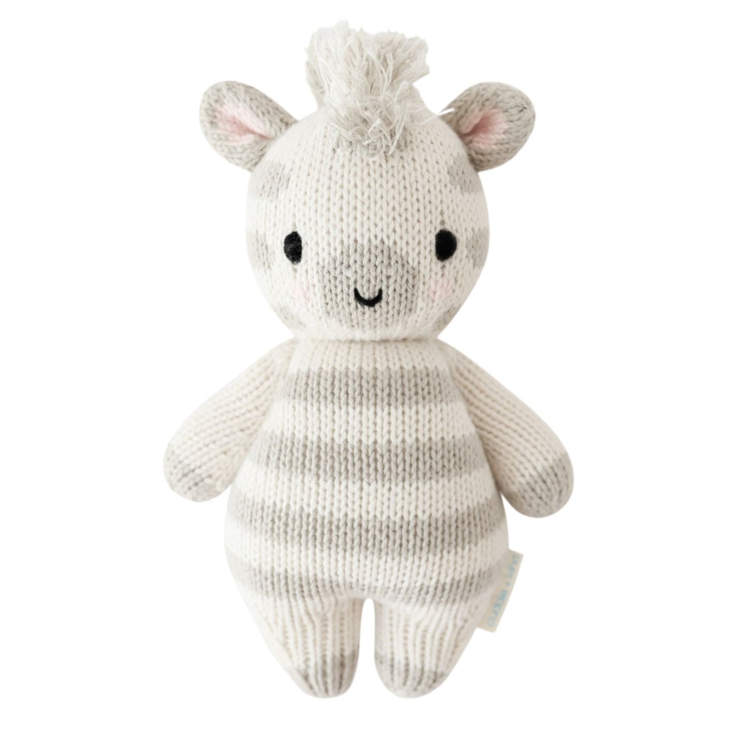 Cuddle and Kind Baby Zebra - Gray / Cream