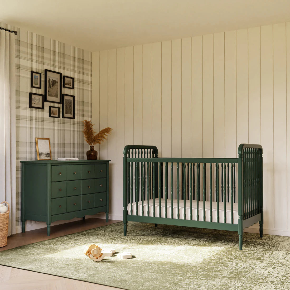 Liberty 6-Drawer Assembled Dresser - Forest Green