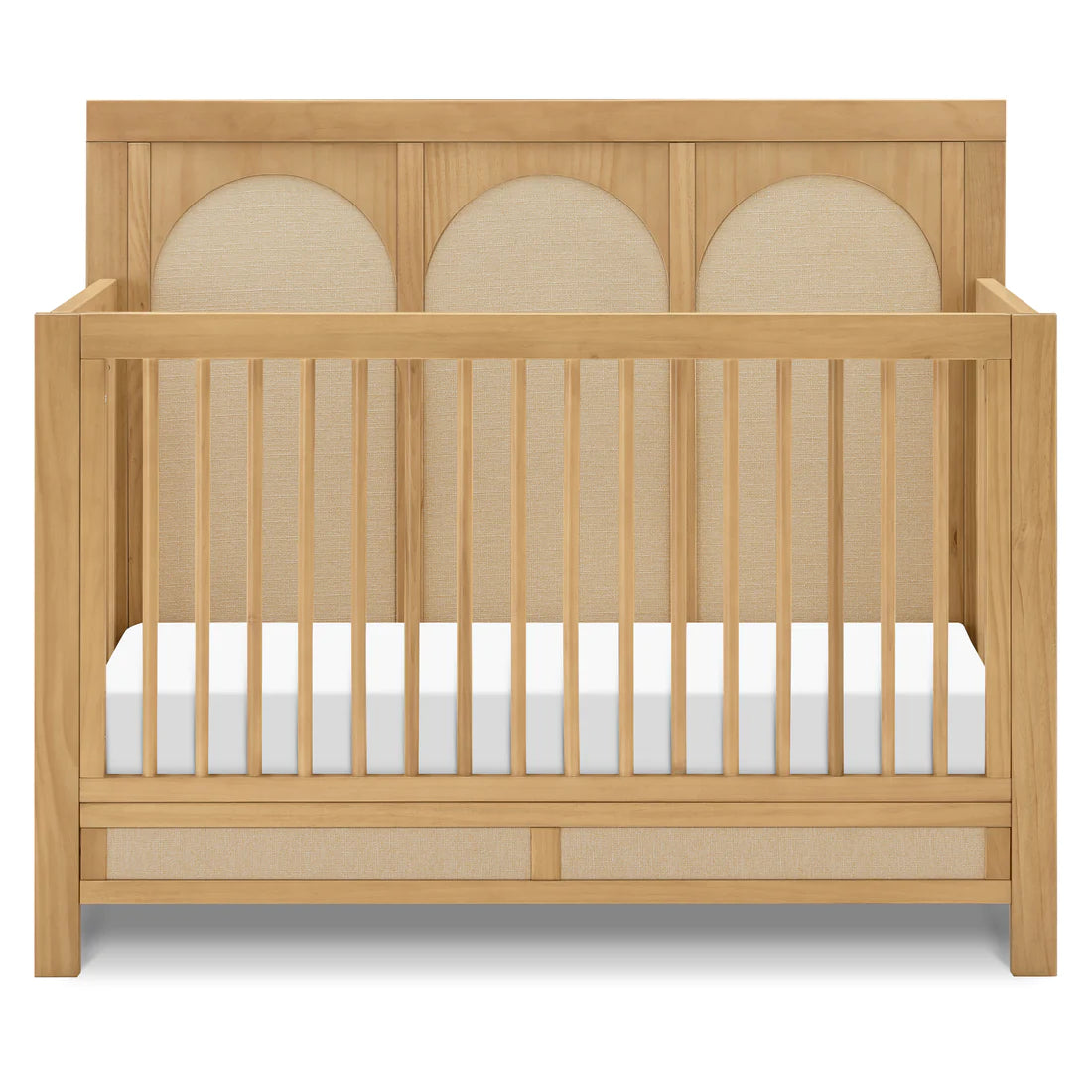 Namesake Eloise 4-in-1 Convertible Crib - Honey and Performance Sand Eco-Weave