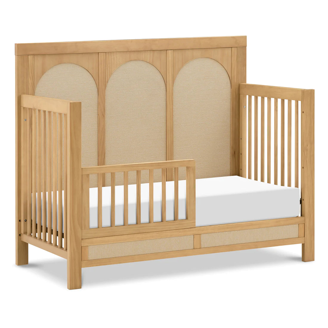 Namesake Eloise 4-in-1 Convertible Crib - Honey and Performance Sand Eco-Weave