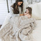 Saranoni Patterned Faux Fur XL Throw Blanket