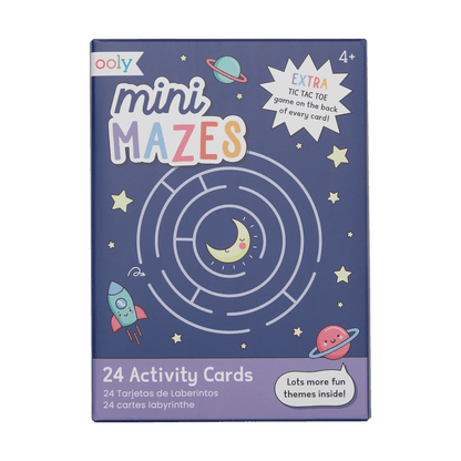 OOLY Paper Games - 24 Activity Cards - Mini Mazes