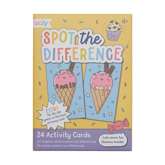 OOLY Paper Games - 24 Activity Cards - Spot the Difference