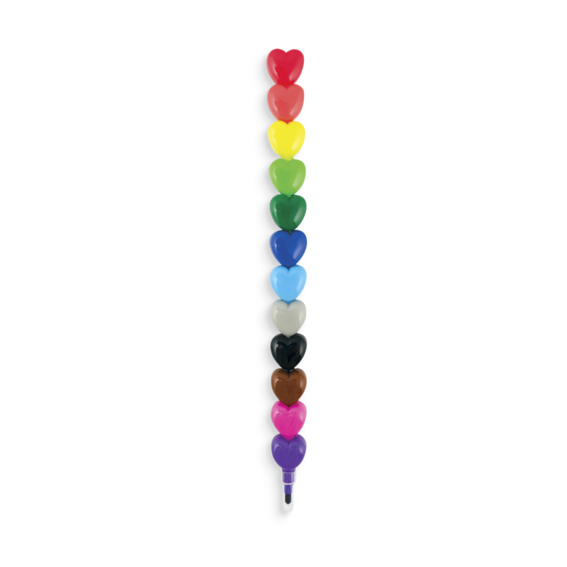 OOLY Heart-to-Heart Stackable Crayons