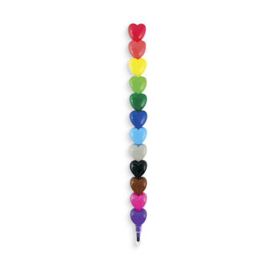 OOLY Heart-to-Heart Stackable Crayons