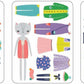 Mudpuppy Magnetic Dress-Up Tin - Cat Fashion