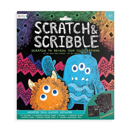 OOLY Scratch and Scribble Pad - Monster Pals