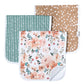 Copper Pearl 3-Pack Burp Cloth Set - Autumn