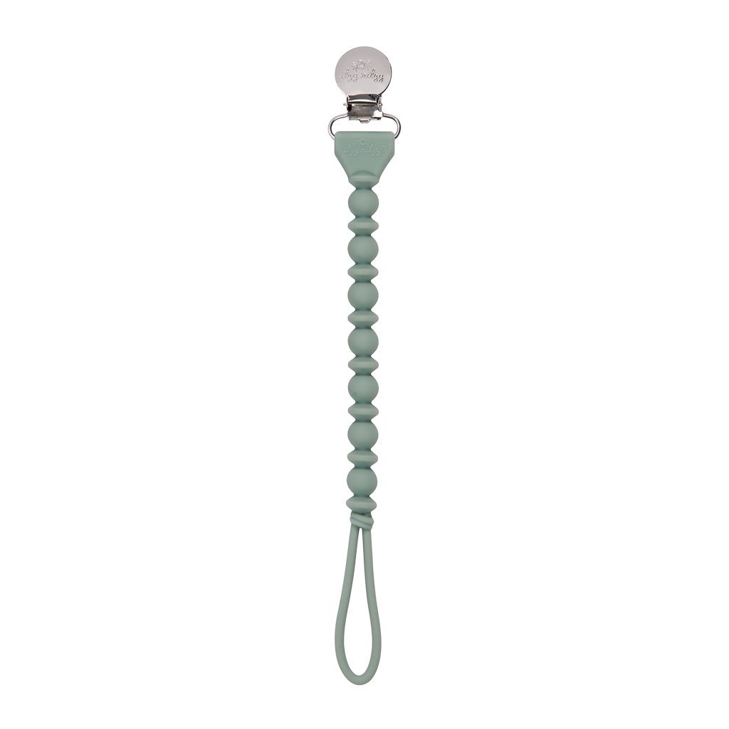 Itzy Ritzy Sweetie Strap Beaded Pacifier Clip - Succulent