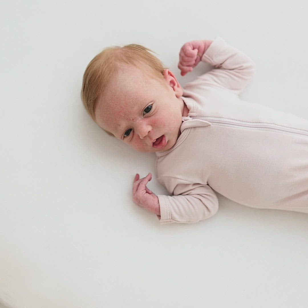 Kyte BABY Zippered Footie - Blush