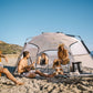 Family using Veer Family Basecamp Tent - White