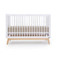 Dadada Soho 3-in-1 Convertible Crib - White / Natural
