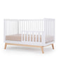 Dadada Soho 3-in-1 Convertible Crib - White / Natural
