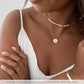 Made by Mary Gold Filled Wild Blooms Mini Zola Disc Necklace - 18"