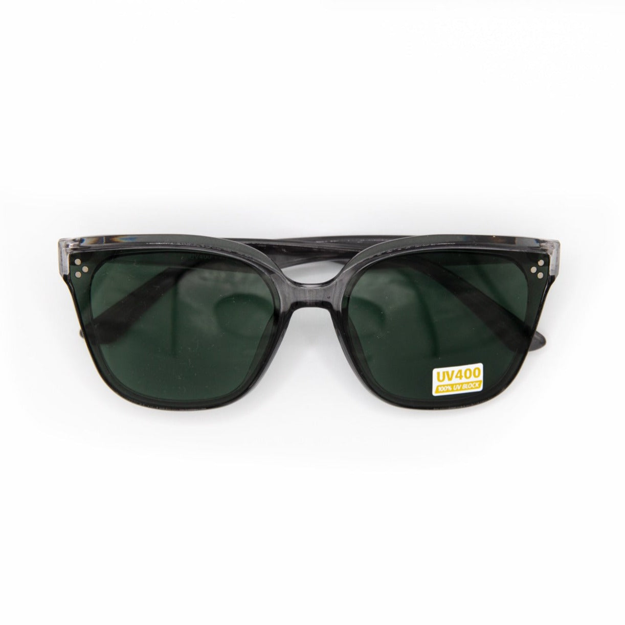 Fame Women's Acetate Wayfarer Sunglasses - Crystal Smoke