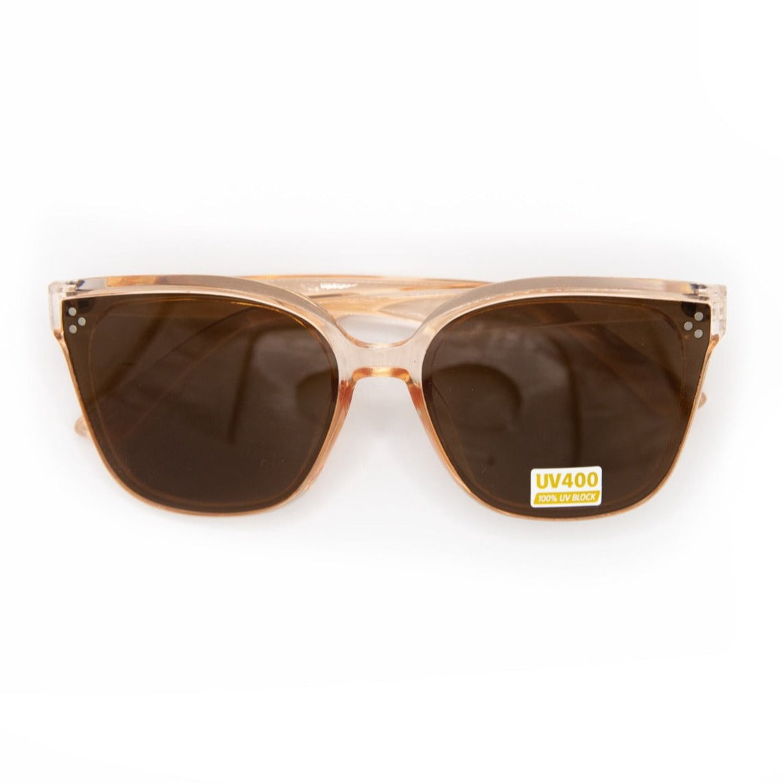 Fame Women's Acetate Wayfarer Sunglasses - Crystal Pink