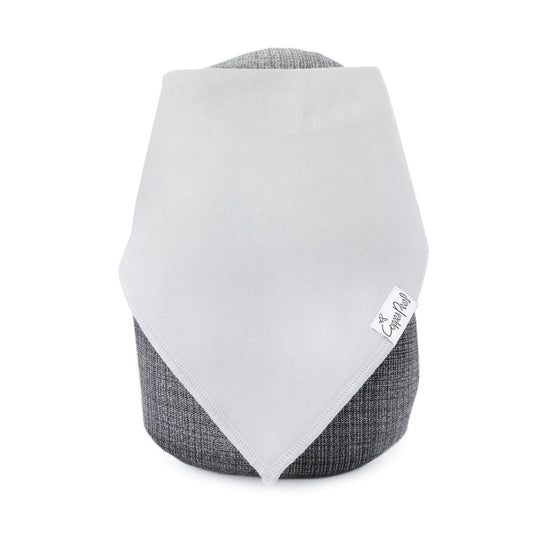 Copper Pearl Single Baby Bandana Bib - Grey
