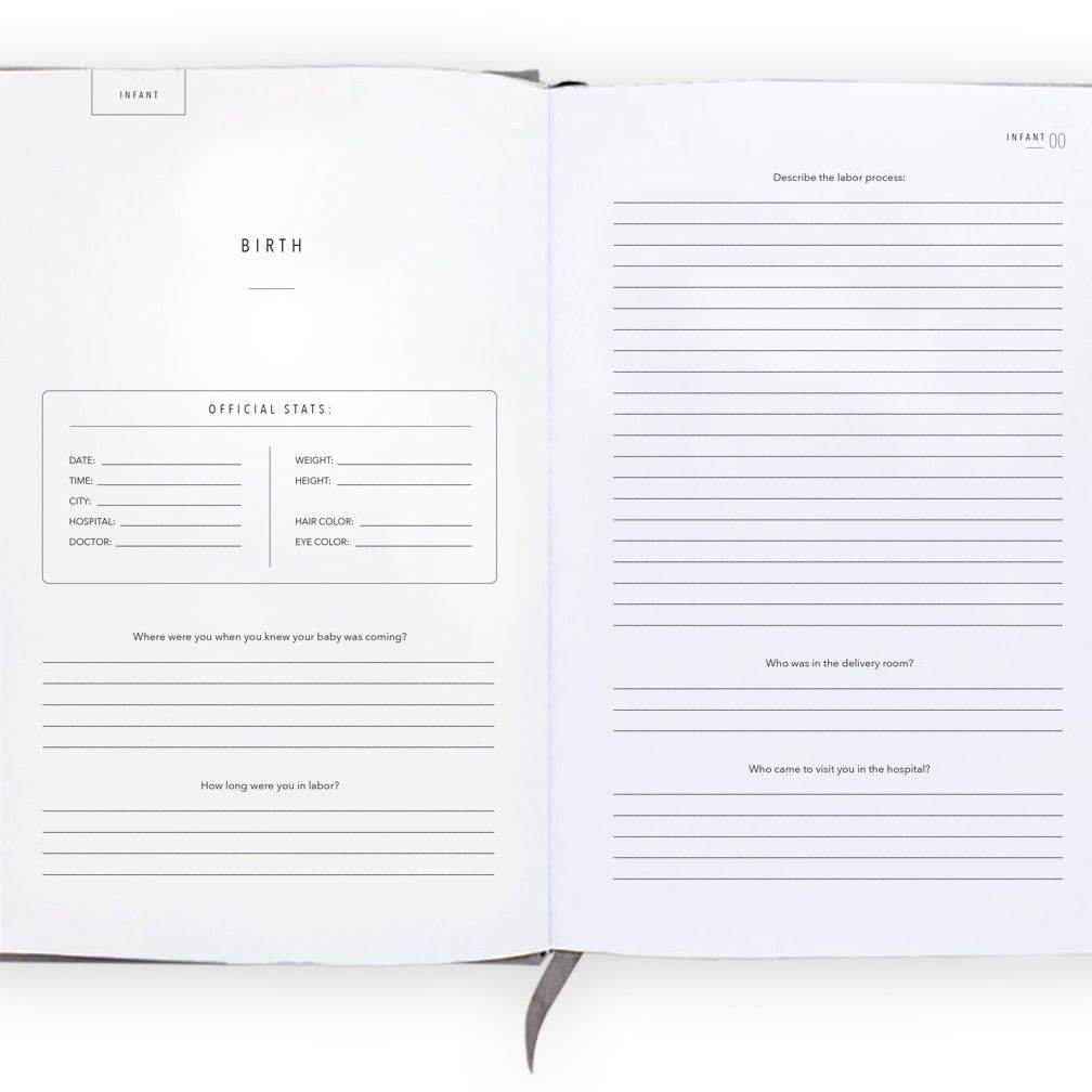 Promptly Journals Childhood History Journal - Womb to 18 Years