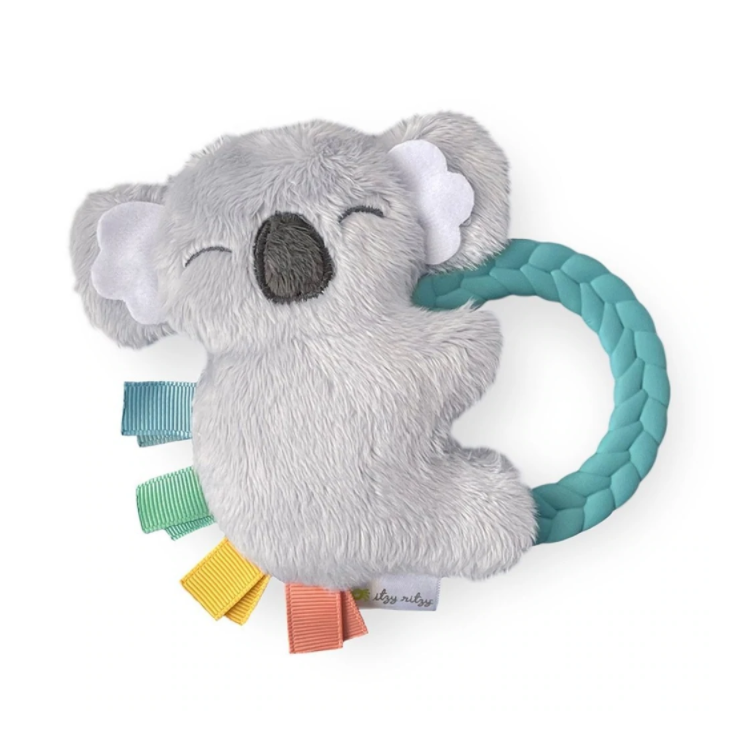 Itzy Ritzy Ritzy Rattle Pal - Plush Rattle Pal with Teether - Koala